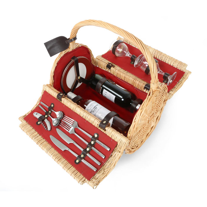 August Grove® Picnic Basket , Service for 2 Wayfair